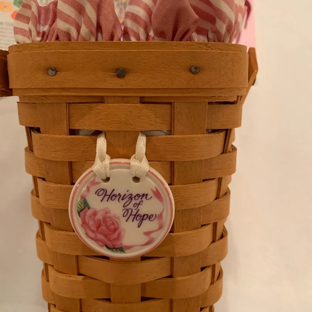 Longaberger 1998 Horizon Of Hope Cancer Basket. 4th In The Series.